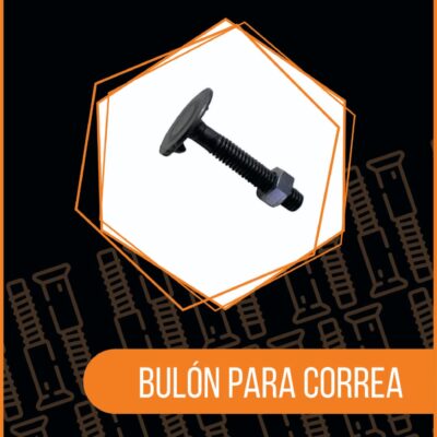 Bulón correa con tuerca