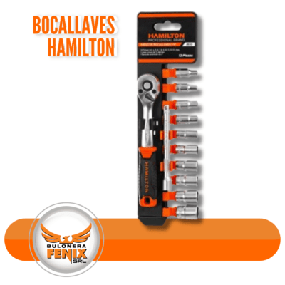 El set de Bocallaves Hamilton es indispensable para cualquier trabajo de mecánica y bricolaje. Con su diseño ergonómico y materiales de alta calidad, garantiza durabilidad y precisión en cada tarea. 📞 Contactanos: 341-5049758 / 341-6761438 🌐 Compra online: buloneraFenix.mitiendanube.com ¡Equipá tu taller con lo mejor de Hamilton en Bulonera Fenix!