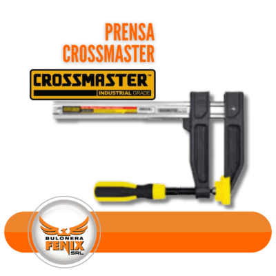 ¿Buscas fiabilidad y precisión en tus trabajos de carpintería y metalurgia? ¡La prensa Crossmaster es tu solución! Diseñada para profesionales que demandan la máxima calidad, esta prensa ofrece un agarre potente y estable que garantiza resultados precisos en cualquier proyecto. Características destacadas: Calidad industrial para uso prolongado. Mecanismo de ajuste fino que asegura una presión perfecta. Mango ergonómico para un manejo cómodo y seguro