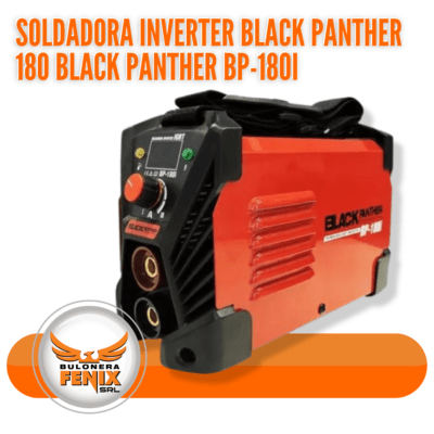Soldadora Inverter Black Panther BP-180I – Compacta y Potente La Soldadora Inverter Black Panther BP-180I redefine la eficiencia en trabajos de soldadura con su diseño compacto y poder de 180 amperios. Ideal para profesionales y aficionados, esta máquina ofrece una soldadura de alta calidad con mínima salpicadura y máxima precisión. Características Principales: Peso Ligero: Fácil de transportar sin comprometer la potencia. Tecnología Inverter: Optimiza el consumo de energía y mejora la estabilidad del arco. Versatilidad: Adecuada para una variedad de metales y aplicaciones de soldadura. Durabilidad: Construida para resistir el uso riguroso en cualquier entorno de trabajo. Adquiere tu soldadora Black Panther BP-180I hoy y experimenta soldadura de próxima generación. Disponible ya en Bulonera Fénix. Visítanos en bulonerafenix.com para más información y descubre nuestros precios competitivos y ofertas especiales.