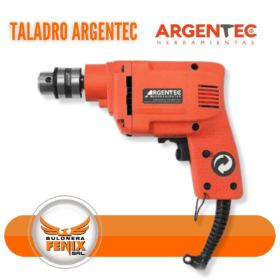 Taladro Argentec – Versátil y Potente para Todo Tipo de Materiales Maximiza tu eficiencia con el Taladro Argentec, diseñado para manejar una amplia gama de materiales con facilidad. Ya sea que estés trabajando con acero, aluminio, madera o piedra, este taladro ofrece la potencia y precisión que necesitas para tus proyectos. Características Principales: Potencia: 400 Watts, ideal para tareas exigentes. Capacidad de Perforación: Acero y Piedra: hasta 10 mm Aluminio: hasta 15 mm Madera: hasta 20 mm Velocidad: 0 – 2700 RPM, control total para un trabajo preciso. Peso: 1.2 kg, ligero para un manejo cómodo y prolongado. Corriente: Compatible con AC/DC 220 Volts. Accesorio Incluido: Mandril, para un cambio rápido y fácil de brocas. Perfecto para profesionales y entusiastas del bricolaje, el Taladro Argentec es una herramienta esencial en cualquier taller. Visita www.bulonerafenix.com para más información y adquiere el tuyo hoy.