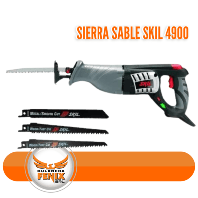 La Sierra Sable Skil 4900 es una herramienta versátil y potente, diseñada para cortes precisos y rápidos en una variedad de materiales como madera y metal. Ideal para profesionales y entusiastas del bricolaje, cuenta con un motor de alta potencia y hojas intercambiables que permiten adaptarse a diferentes necesidades de corte. Su diseño ergonómico asegura un manejo cómodo y seguro, facilitando el trabajo en cualquier proyecto. ¡Equípate con lo mejor en Bulonera Fénix!