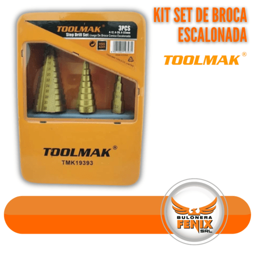 El Kit Set de Broca Escalonada TOOLMAK es la solución perfecta para profesionales y aficionados al bricolaje que buscan precisión y versatilidad en sus trabajos de perforación. Este conjunto de brocas escalonadas está diseñado para ofrecer una amplia gama de diámetros de perforación, lo que permite al usuario realizar agujeros de varios tamaños con una sola herramienta. Fabricadas con materiales de alta calidad, estas brocas garantizan durabilidad y resistencia al desgaste, asegurando un rendimiento excepcional incluso en los materiales más duros. Cada broca del kit TOOLMAK cuenta con una punta de inicio precisa, que facilita la perforación inicial y reduce la necesidad de un punzón central. Su diseño único escalonado permite cortes limpios y suaves, reduciendo la fricción y la generación de calor, lo que se traduce en orificios perfectamente redondos y precisos. Además, el set incluye varios tamaños para adaptarse a diversas necesidades de perforación, desde trabajos de precisión hasta aplicaciones que requieren orificios de mayor diámetro. La comodidad del usuario también ha sido una prioridad en el diseño de este kit. Las brocas cuentan con un vástago antideslizante que asegura un agarre firme en el taladro, evitando desplazamientos durante la operación y aumentando la seguridad del usuario. Este kit es ideal para una amplia variedad de aplicaciones, incluyendo la instalación de cableado, trabajos de carpintería, metalurgia y proyectos de mejoras para el hogar. El Kit Set de Broca Escalonada TOOLMAK viene en un estuche compacto y resistente, que facilita su almacenamiento y transporte, asegurando que las brocas estén organizadas y protegidas cuando no se utilizan. Este conjunto representa una inversión inteligente para cualquier persona que busque eficiencia, precisión y durabilidad en sus herramientas de perforación.