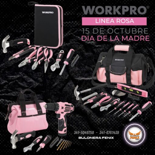JUEGO DE HERRAMIENTAS CON BOLSO WORPRO - Imagen 2