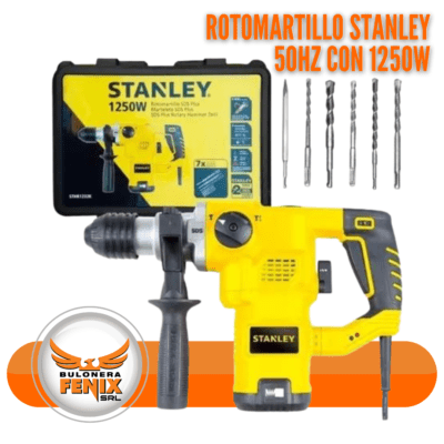 Los productos Stanley están diseñados para apoyar a los profesionales que confían en herramientas de calidad para sus tareas diarias, garantizando excelencia en los acabados. Con una herencia de innovación que se extiende por más de un siglo, Stanley se compromete a mejorar y adaptar sus herramientas para cumplir y superar las necesidades de sus usuarios, ofreciendo un valor adicional destacado. Este herramienta ofrece múltiples modos de operación, incluyendo perforación sin impacto, perforación con impacto y cincelado, facilitando la alternancia entre funciones para adaptarse a diferentes trabajos. Es ideal para el uso cotidiano de profesionales en instalaciones HVAC, electricidad, fontanería, y colocación de revestimientos y alfombras, destacando su sistema de enganche SDS Plus por su funcionalidad intercambiable y mejorada conexión.