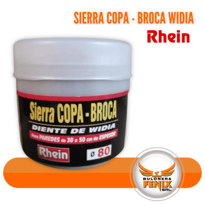 Descubre la eficiencia y precisión sin igual con la Sierra Copa-Broca Widia de Rhein, diseñada para enfrentar los materiales más resistentes. Con dientes de carburo de tungsteno, esta herramienta ofrece cortes limpios y duraderos en madera, metal y plástico. Ideal para profesionales y entusiastas del bricolaje, la Sierra Copa-Broca Widia asegura rendimiento y resistencia superiores. Encuentra esta herramienta esencial en www.bulonerafenix.com y lleva tus proyectos al próximo nivel con la calidad y fiabilidad que solo Rhein puede ofrecer.