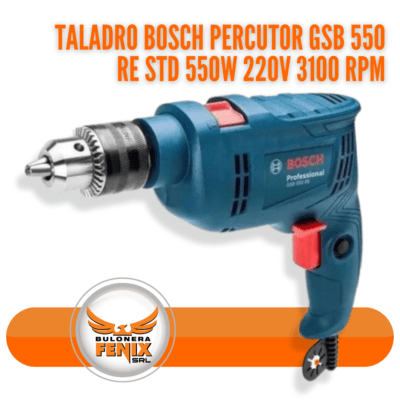 ¡Descubre el poder y la precisión del Taladro Bosch Percutor GSB 550! Ideal para cualquier proyecto de bricolaje, este taladro ofrece 550W de potencia y una velocidad de hasta 3100 RPM, asegurando resultados profesionales en todo momento. Equipado con función de percusión para trabajar en mampostería y otros materiales resistentes, es la herramienta que no puede faltar en tu caja de herramientas. Visítanos en Bulonera Fenix para más detalles y explora nuestra amplia gama de herramientas de calidad. ¡Equípate con lo mejor y comienza tu próximo proyecto con confianza!