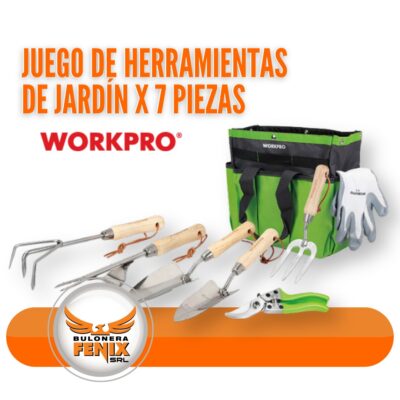 JUEGO DE HERRAMIENTAS DE JARDIN WORKPRO