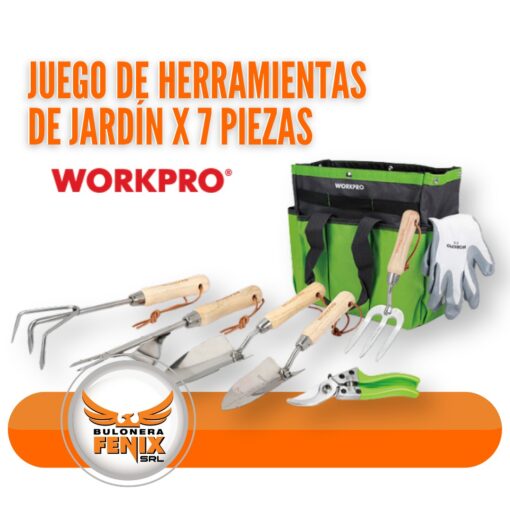 JUEGO DE HERRAMIENTAS DE JARDIN WORKPRO
