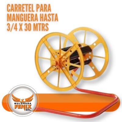 CARRETEL PARA MANGUERAS 3/4 X 30 MTRS