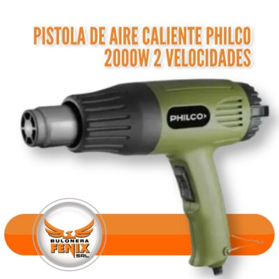 PISTOLA DE AIRE CALIENTE PHILCO 2000W