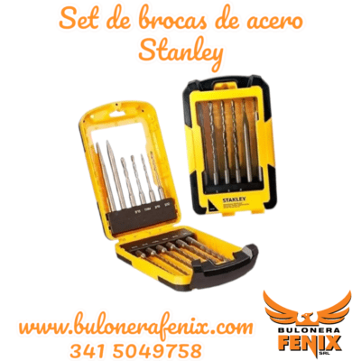 SET DE BROCAS DE ACERO STANLEY