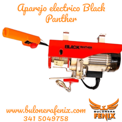 APAREJO ELECTRICO BLACK PANTHER