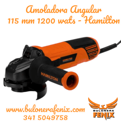 AMOLADORA ANGULAR HAMILTON 1200WTS