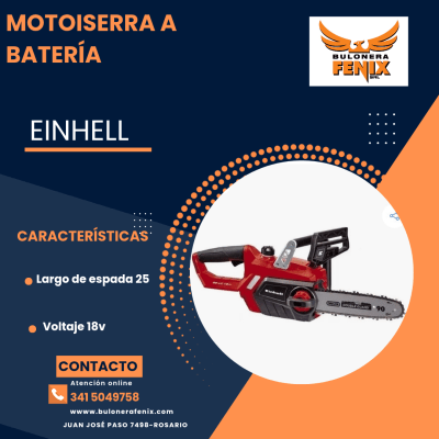 MOTOSIERRA A BATERIA EINHELL