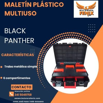 MALETIN PLASTICO MULTIUSO BLACK PANTHER